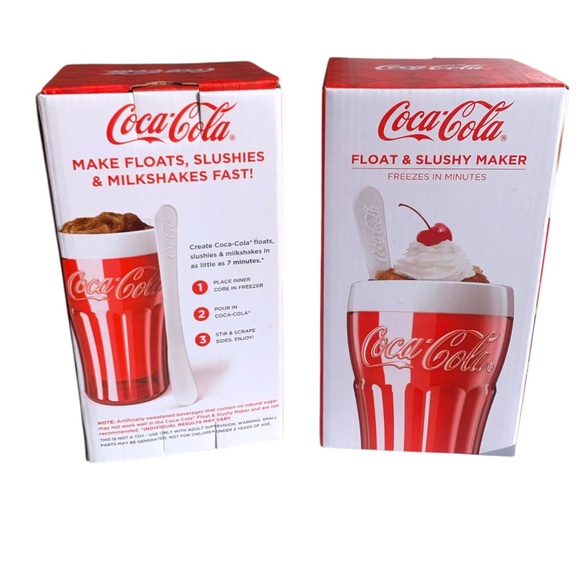 Coca Cola Other - Coca-Cola Float & Slushy Maker Set of 2 NEW in Box